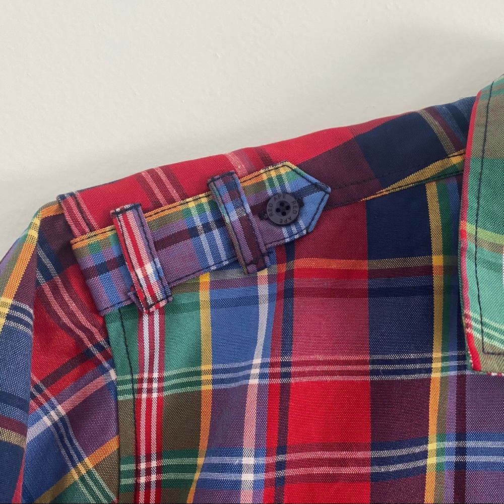 RedApe Scotch Plaid Button Down Short Sleeve Shirt - Picture 5 of 8